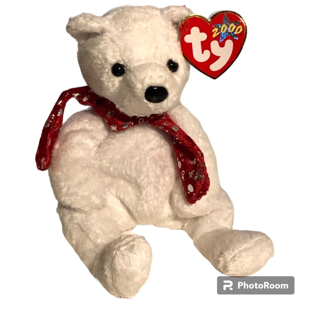 Ty Beanie Baby 2000 Holiday Teddy Vintage Christmas Bear Plush Kids Toy NWT